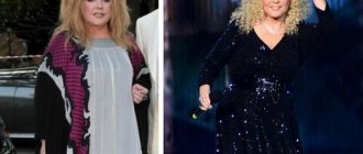 Alla Pugacheva before and after losing weight