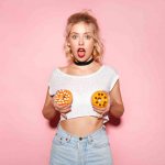 girl with donuts on her chest